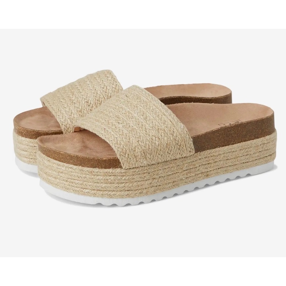 Dirty Laundry Palm Desert Natural Jute Espadrille Platform Sandals Womens 8 - Picture 10 of 10
